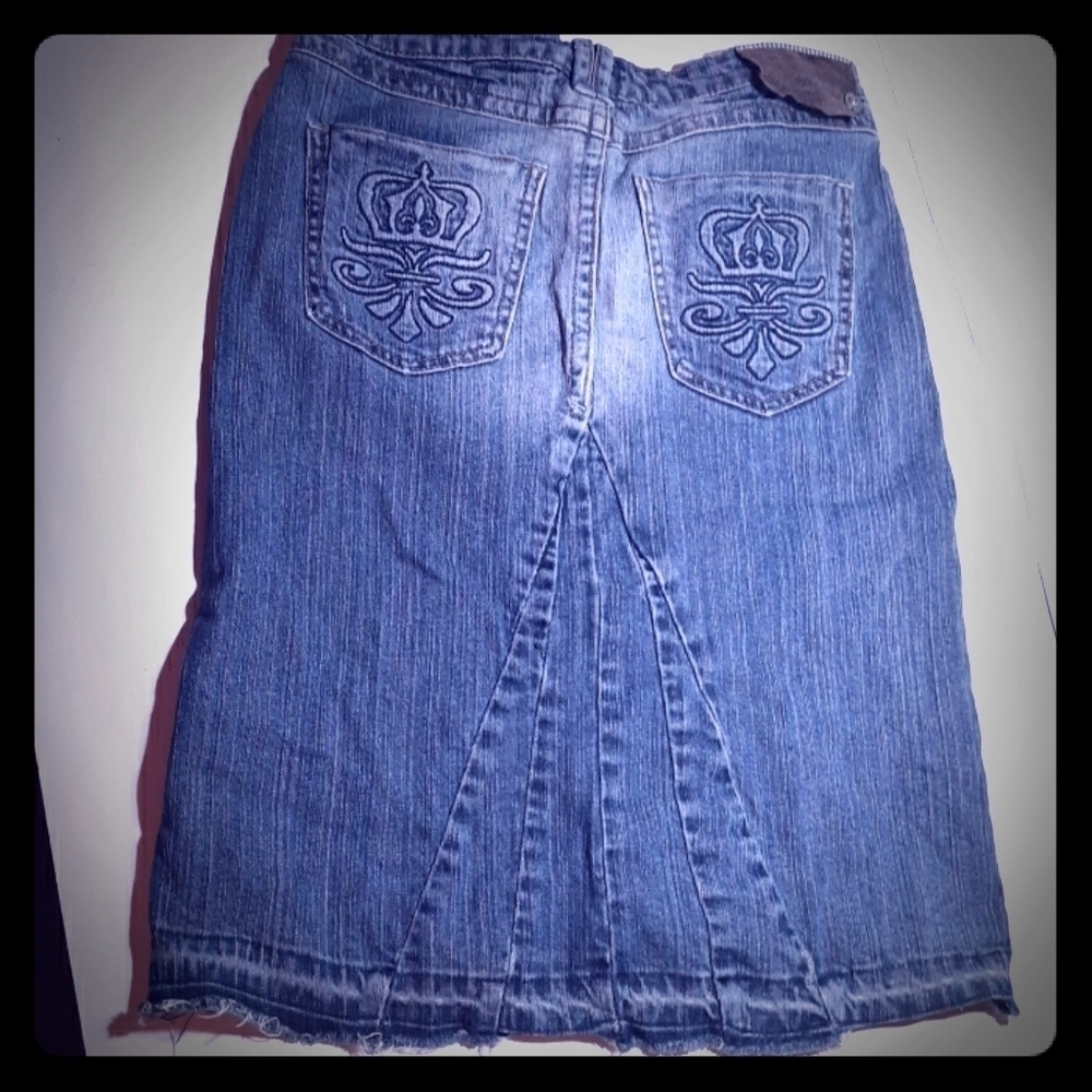 Industrial Cotton denim skirt sz 3